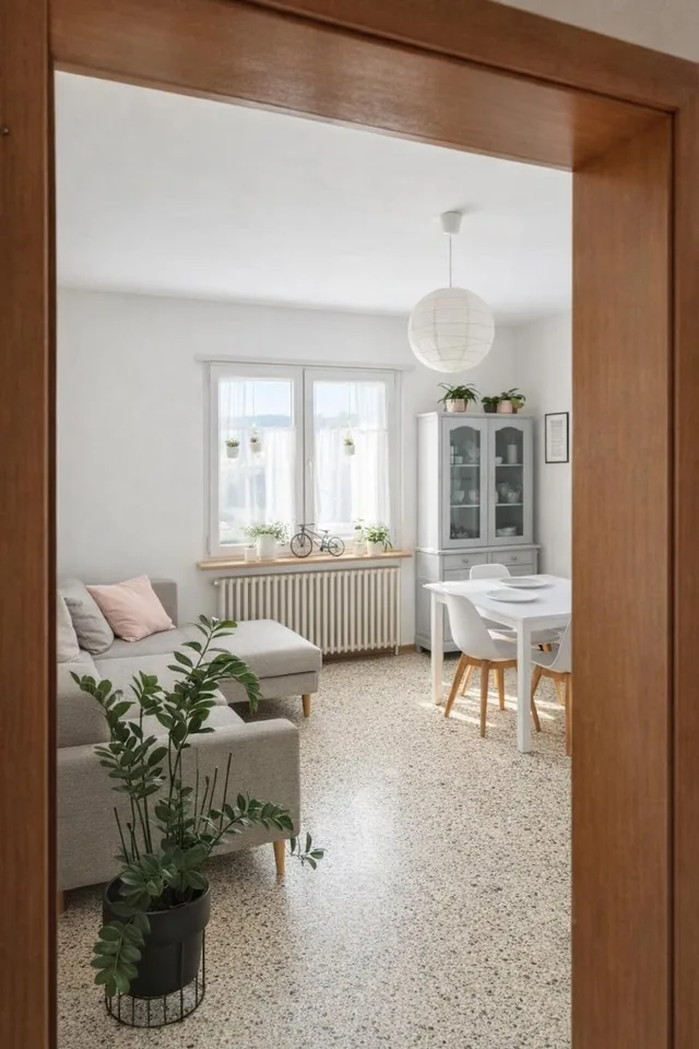 Bifamilienhaus 4,5 und 4,5 mit Garten, drei Terrassen und großer Dachboden.