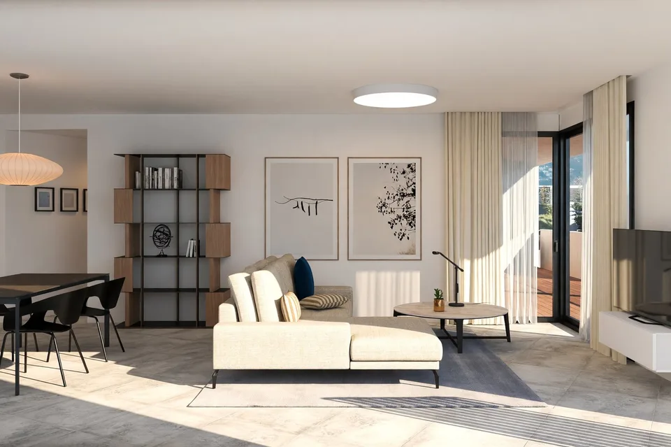 Nouveau et lumineux 3,5 pièces avec grande terrasse et vue ouverte