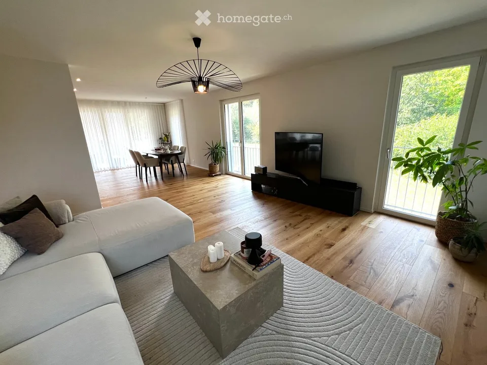 Modern 4.5-room new apartment with balcony and beautiful view in Wölflinswil