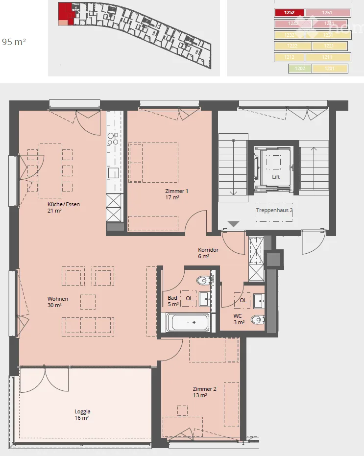 3.5-Zimmer-Dachwohnung - Ahornstrasse (Zug)
