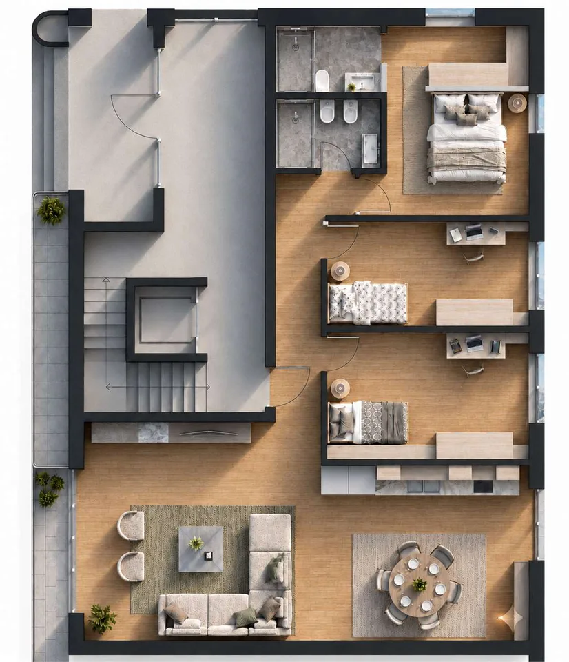 Exklusive 4.5-Zimmer-Wohnungen im Herzen von Lugano – Foto 6 von 8