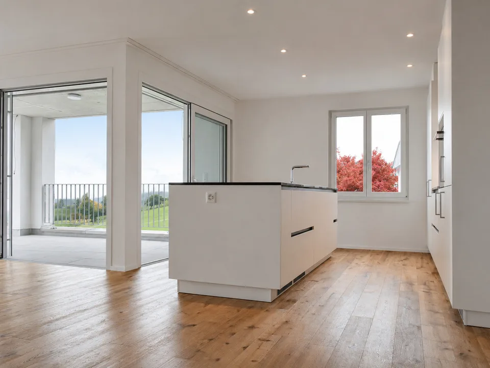 Appartamento luminoso con loggia e vista panoramica a Gommiswald