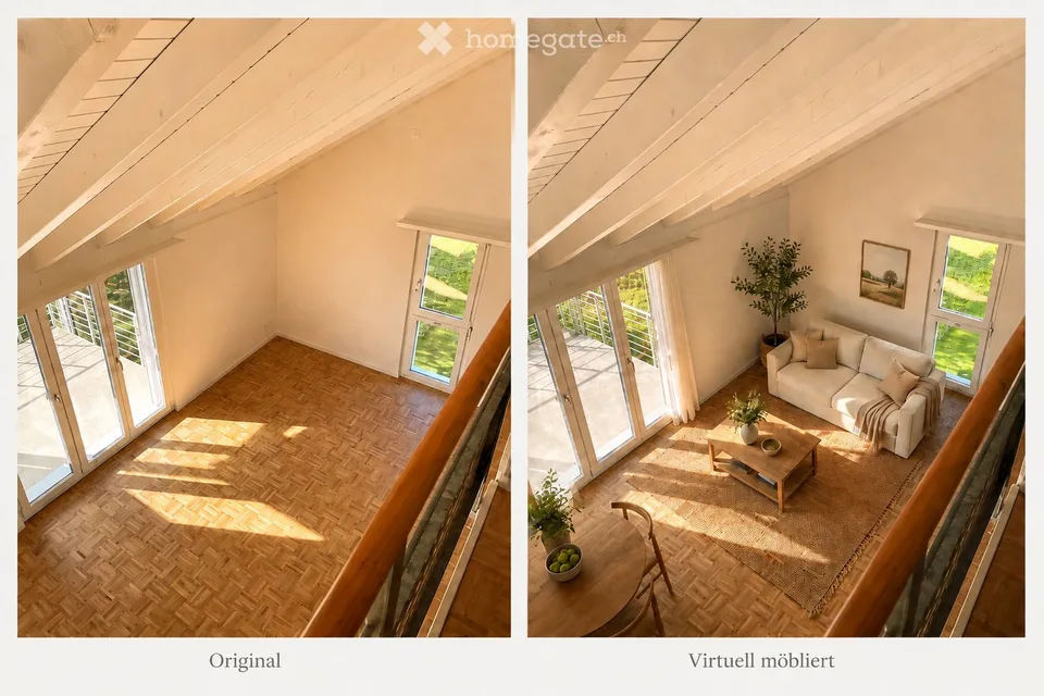 Spacious 5.5-room maisonette apartment in Wallenwil
