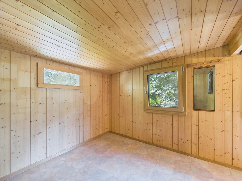 Gemütliches, winterfestes Camping-Chalet an ruhiger Bachlage