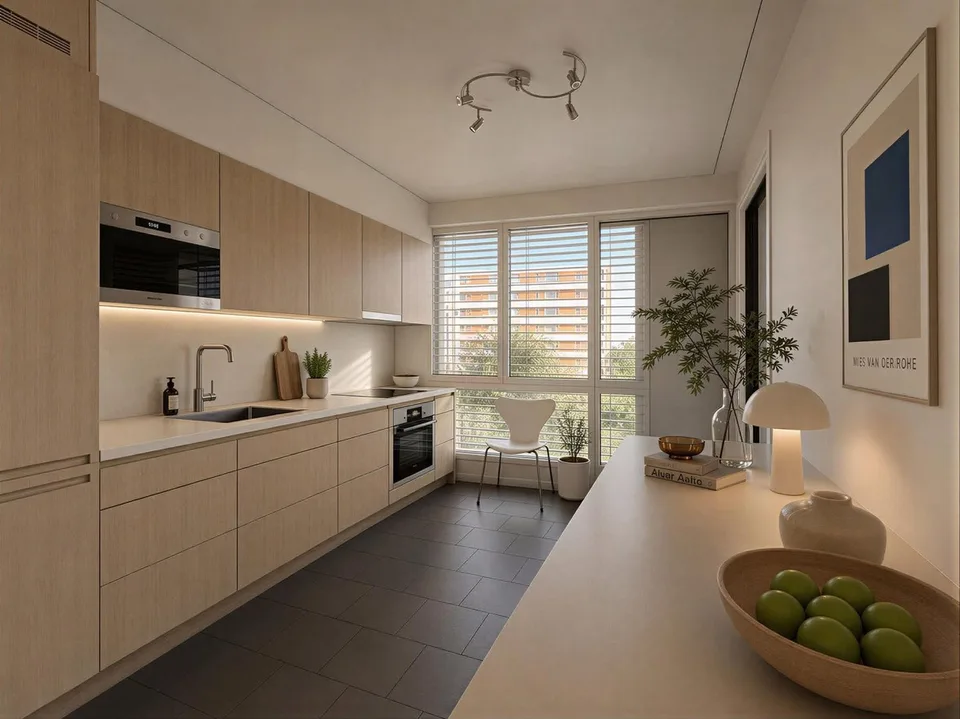Appartement lumineux avec vaste terrasse au coeur de La Gradelle