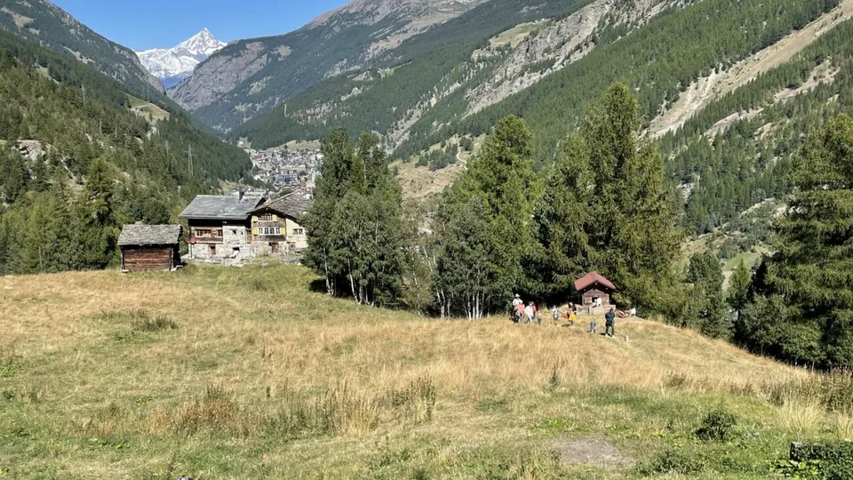 Maison valaisanne rustique dans le hameau de Bodmen à Saas-Fee.
