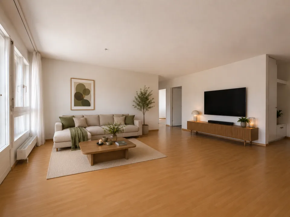 Appartamento luminoso e tranquillo con vista sulle Alpi e stanza di lavaggio/hobby privata