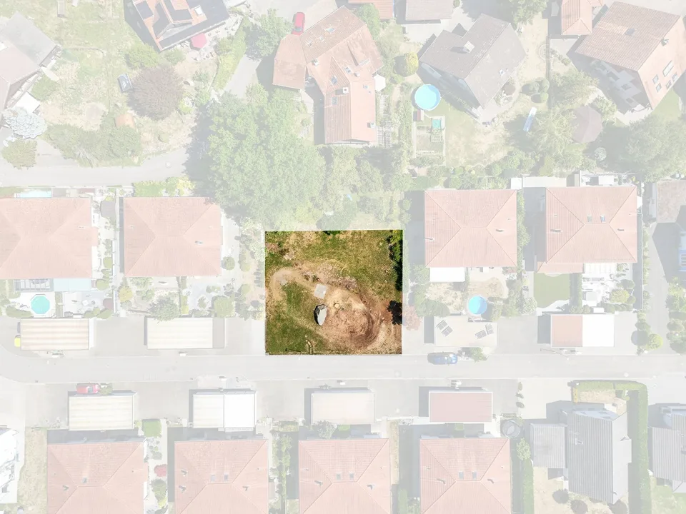 Building land fully developed in a quiet location in Besenbüren