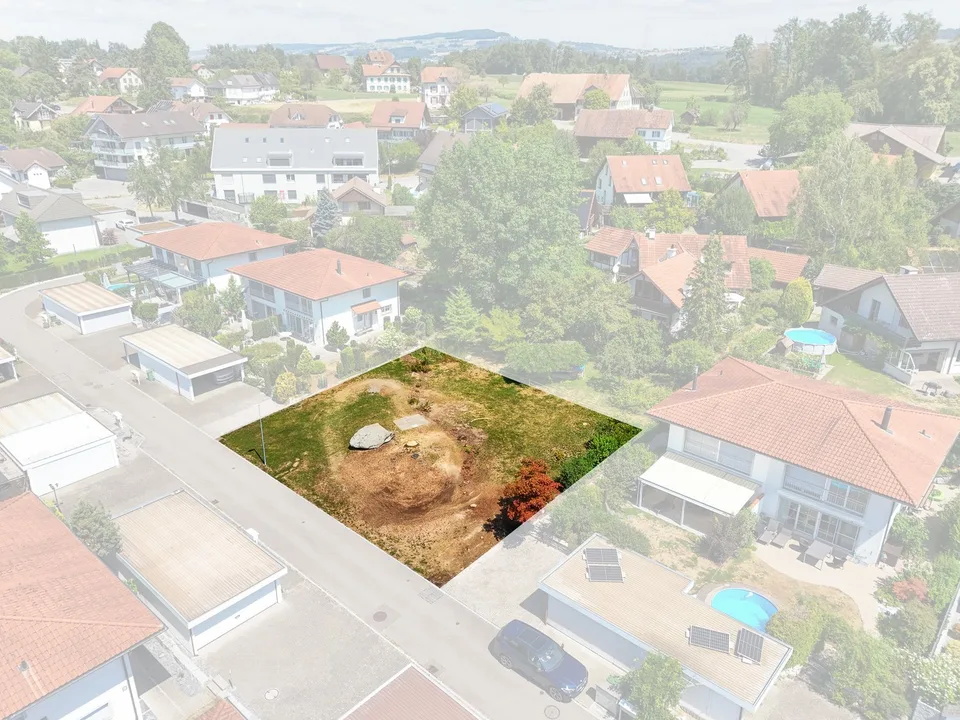 Building land fully developed in a quiet location in Besenbüren