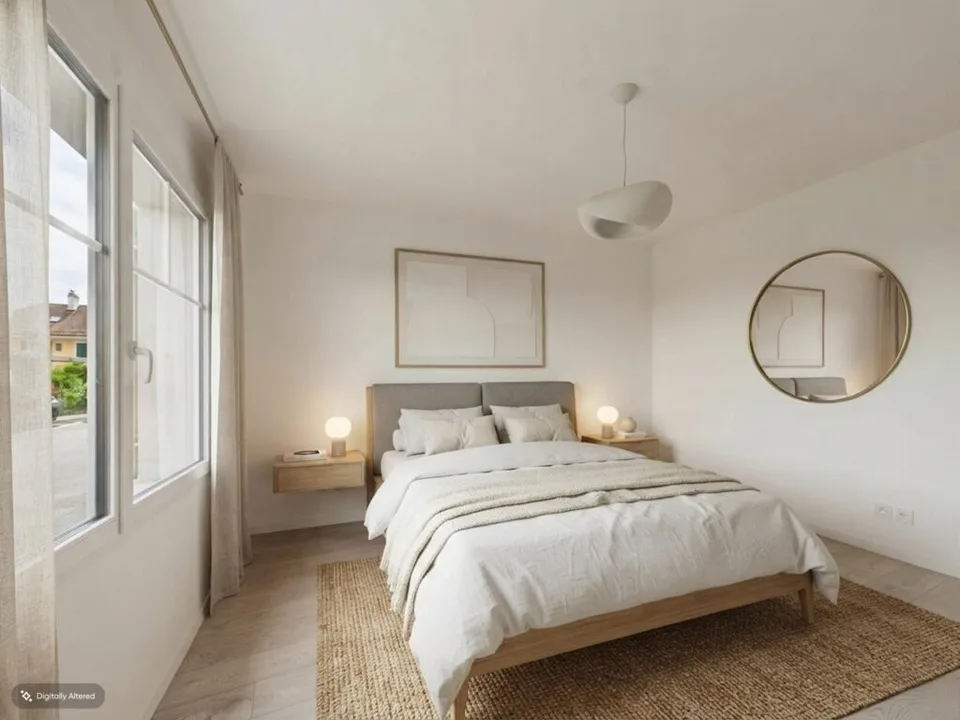 Appartement de 2.5 pièces au RDC avec jardin à Villeneuve