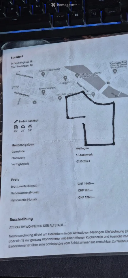 Appartamento moderno 2.5 locali a Mellingen – Costruzione nuova 2023