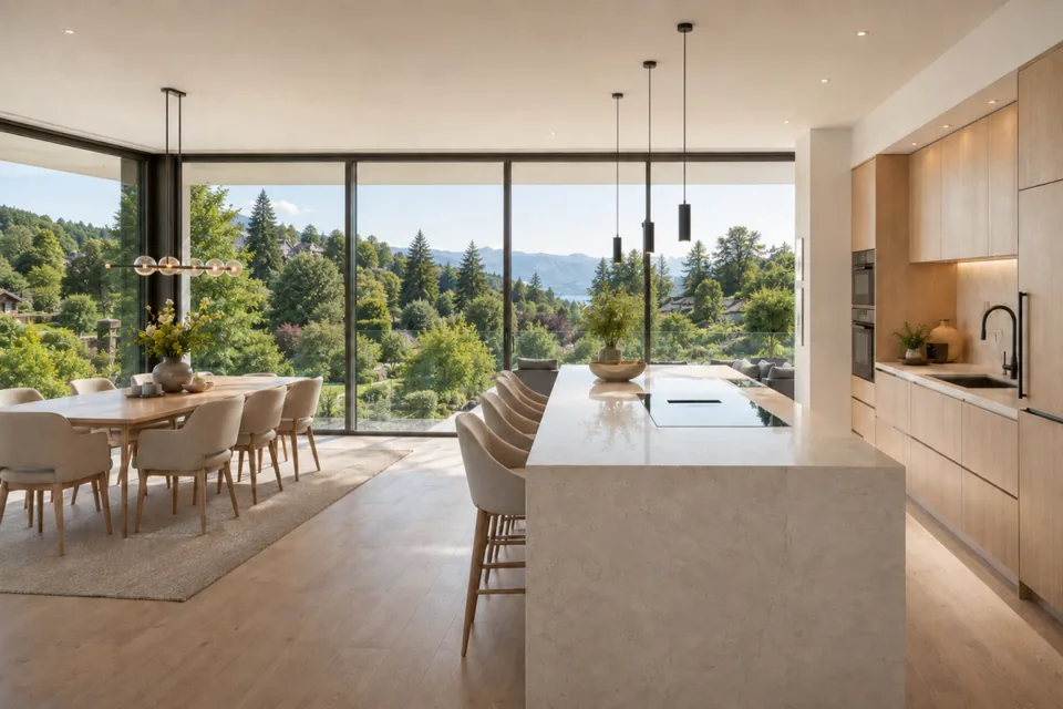 Visione di villa esclusiva in una zona residenziale molto richiesta di Meggen con vista sul lago