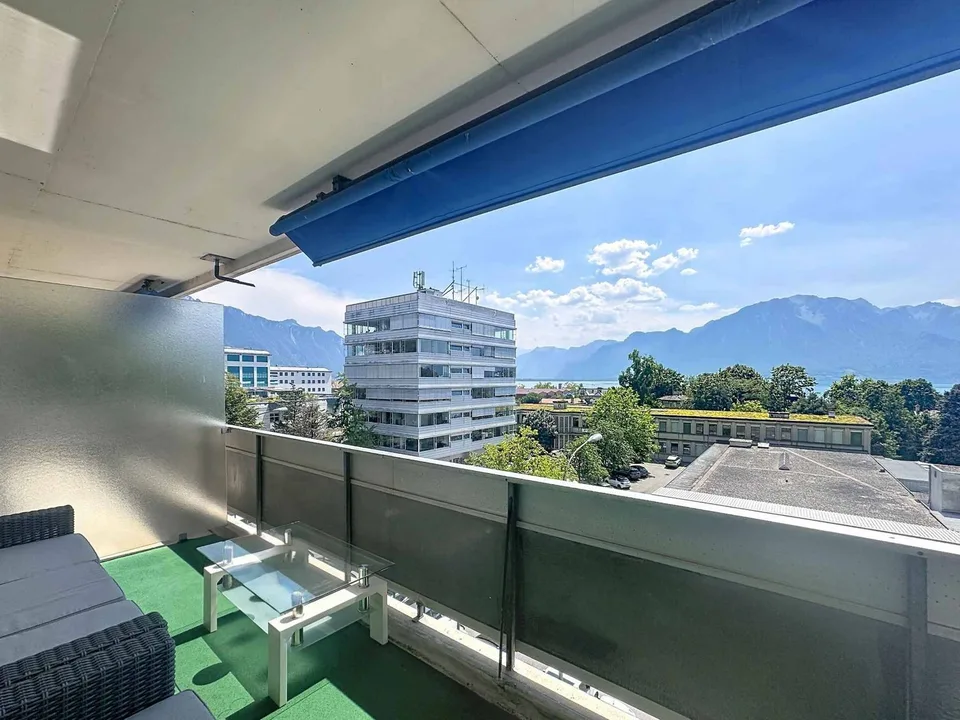 Appartement de 1 pièce - 33.5 m2 avec grand balcon et garage box