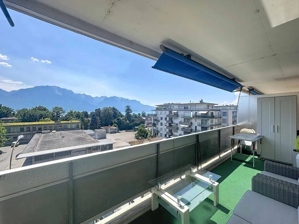 Appartement de 1 pièce - 33.5 m2 avec grand balcon et garage box