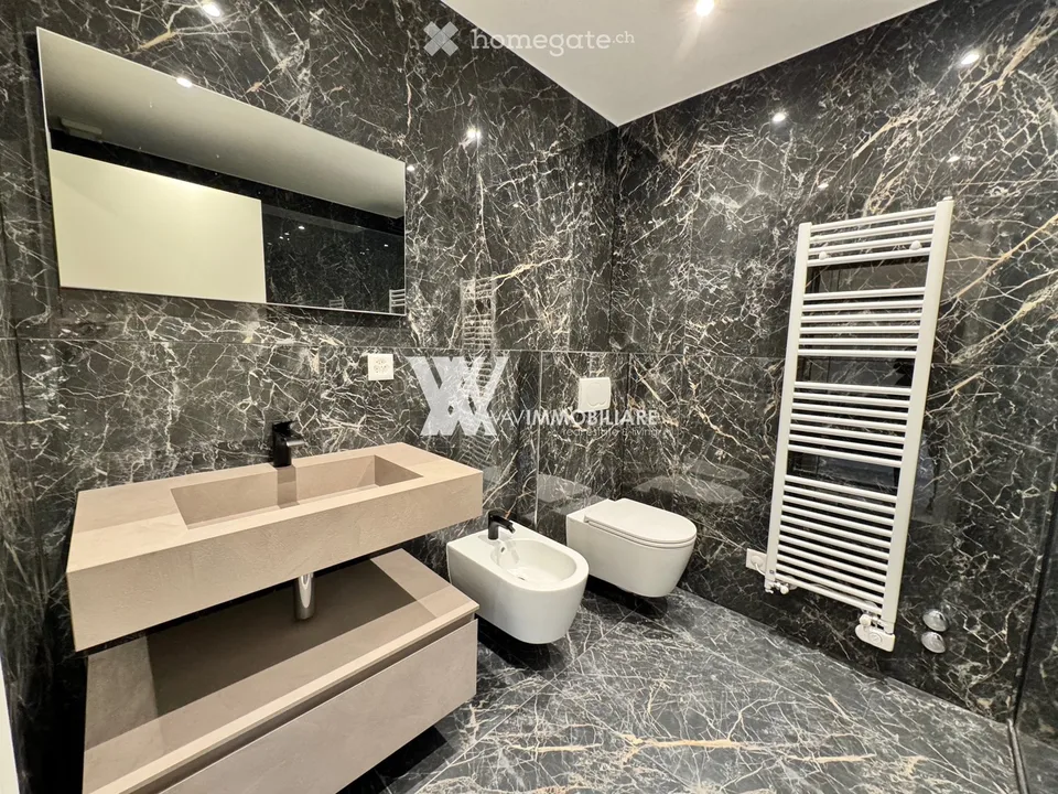 LUGANO: ELEGANTES APPARTMENT MIT SEEBLICK UND MONTE BRÈ – Foto 9 von 13