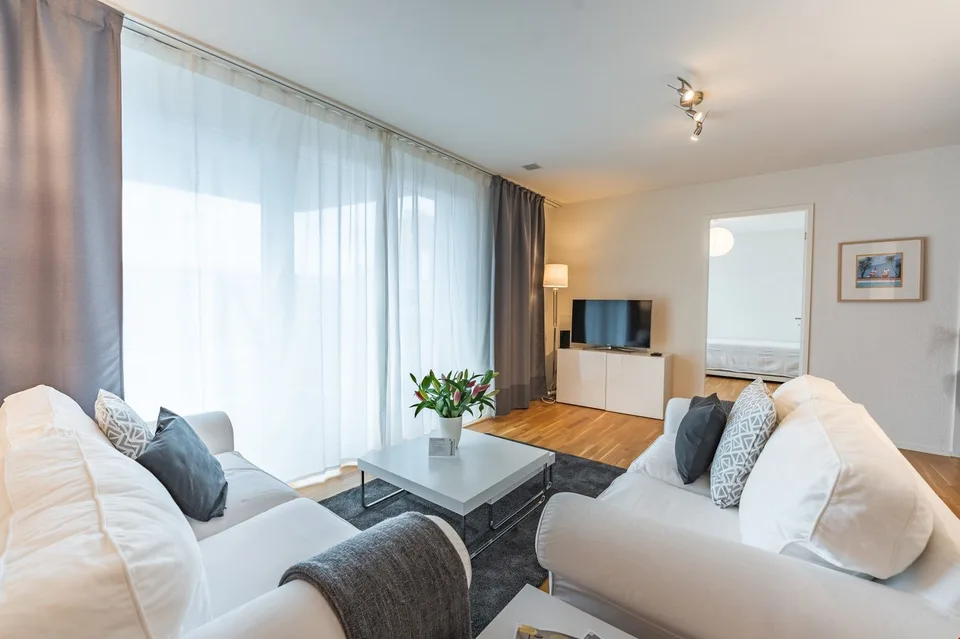 Light modern apartment with own washer/dryer and parking