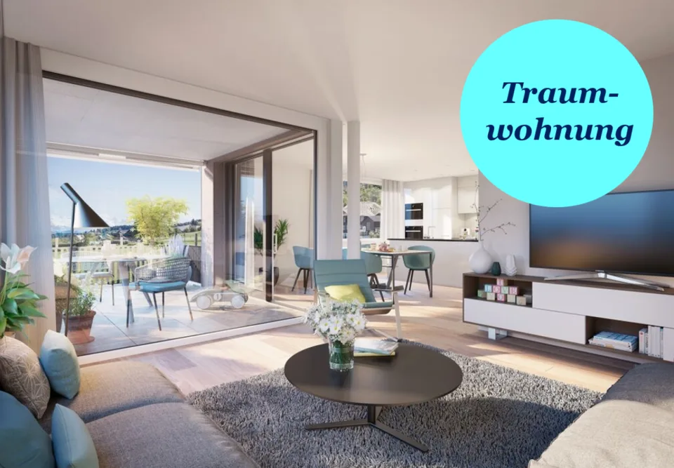 Sonnige und moderne 3.5-Zimmerwohnung im Freiamt