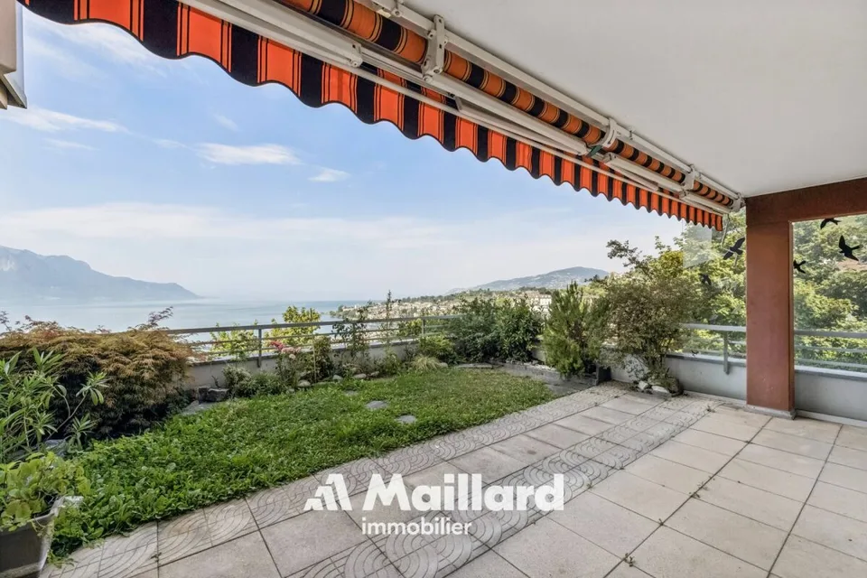 4.5 rooms with large lake-facing terrace