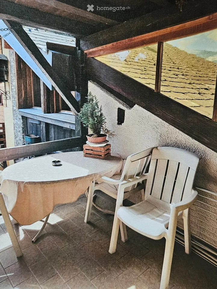 Zu vermieten 1-Zimmer-Wohnung 1/2 in Sierre