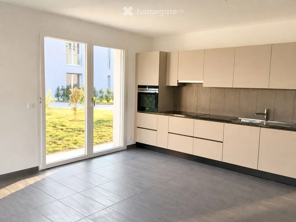 Schönes Apartment mit 4.5 Zimmern und Garten, Saint-Sulpice