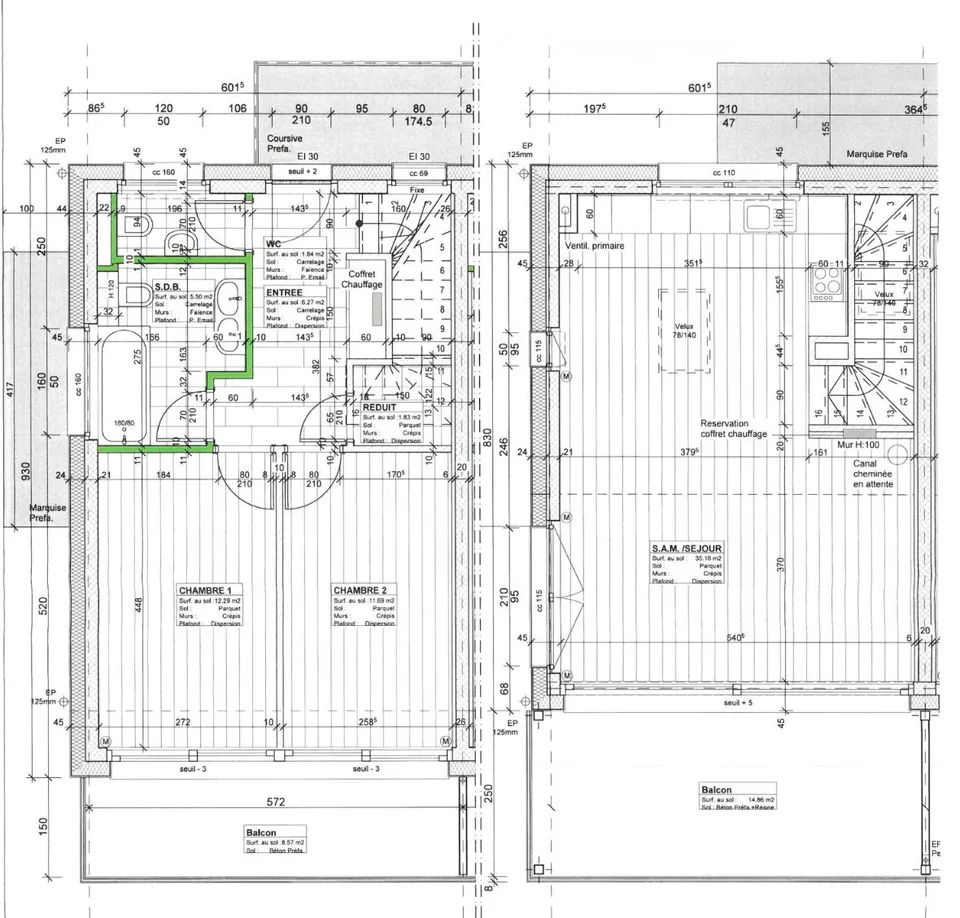 Appartement en duplex à louer au 1er septembre 2026