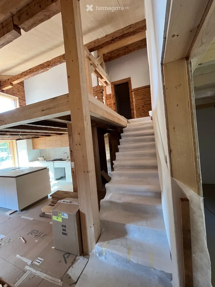 3.5 rooms in a duplex, new, in a renovated individual chalet