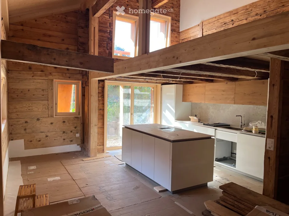 3.5 rooms in a duplex, new, in a renovated individual chalet