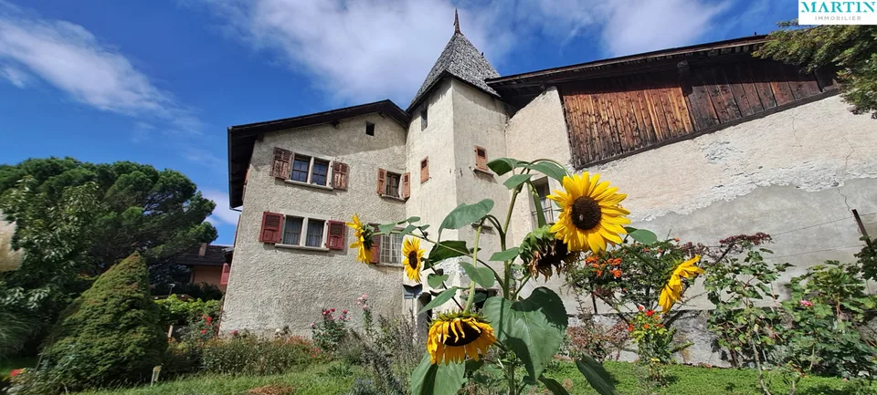 IN VENDITA - BRAMOIS: Di fronte al ponte storico, 4.5 locali con giardino