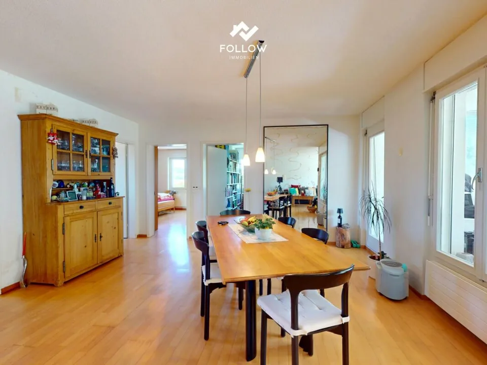 Appartamento familiare e grande di 3,5 locali con vista panoramica