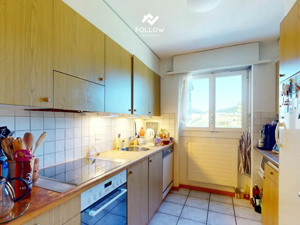 Appartamento familiare e grande di 3,5 locali con vista panoramica