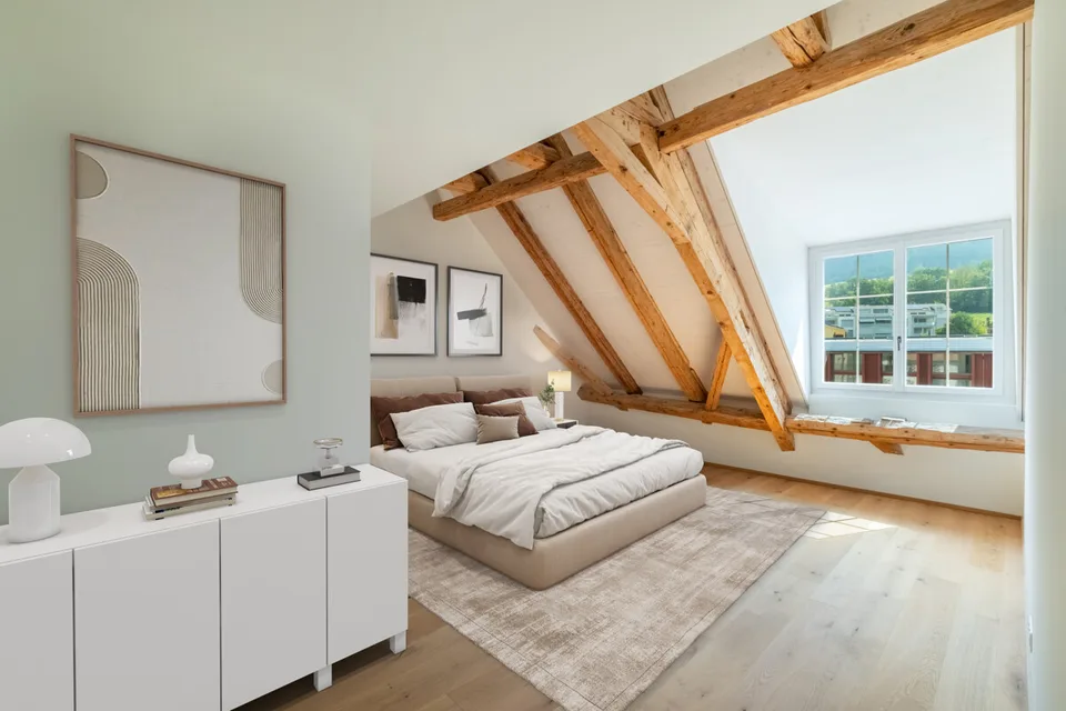 Zizers: Attic Maisonette with Castle Ambiance
