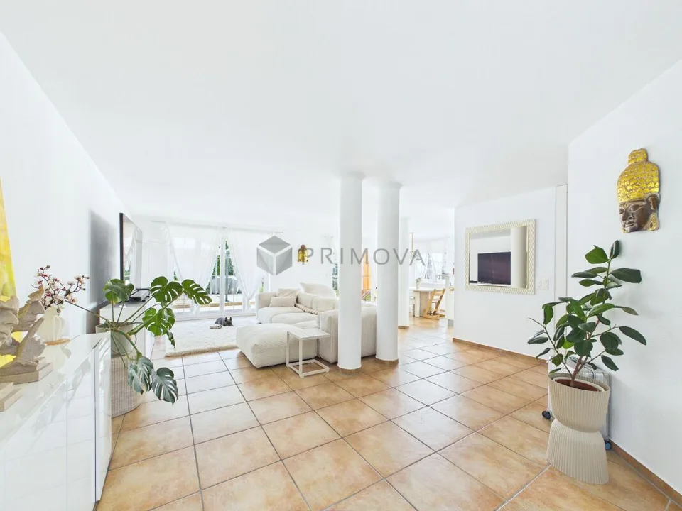 Your new home with plenty of privacy, large sun terrace & sauna