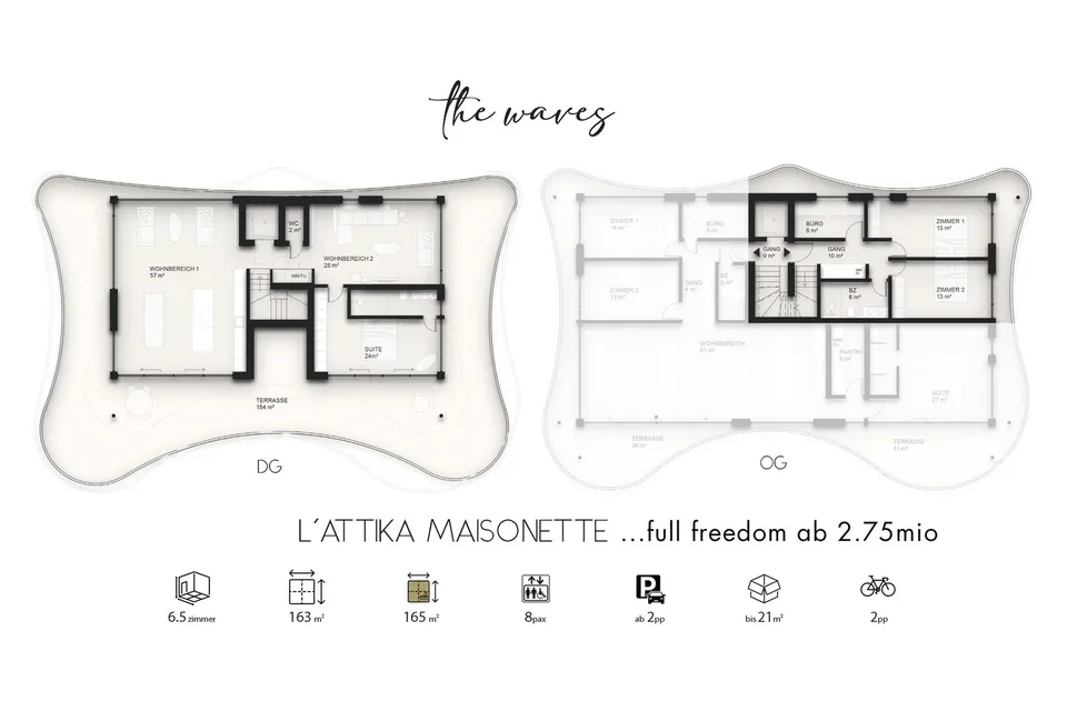 THE WAVES – l'Attika Maisonette
