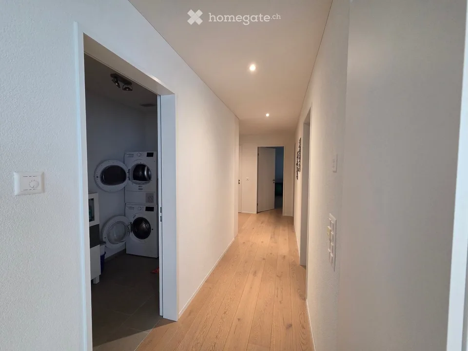 Bright 4.5-room apartment with balcony and beautiful view in Merenschwand