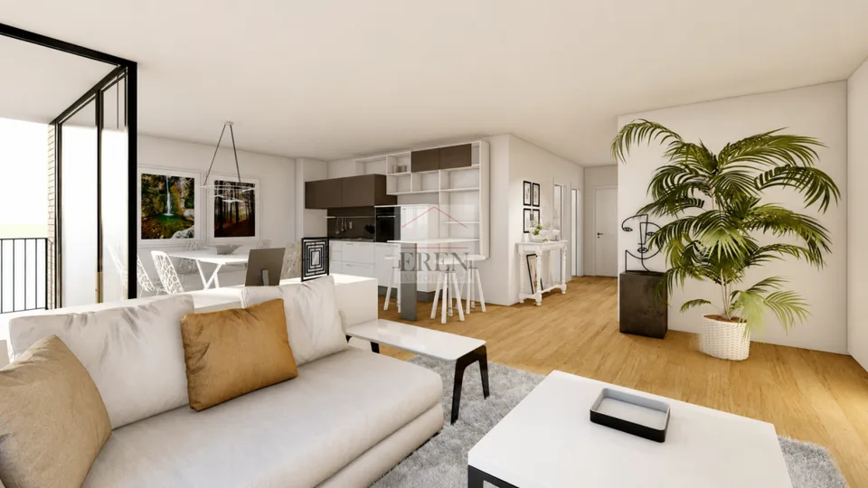 Attic 3.5 rooms new in the city center of Sion