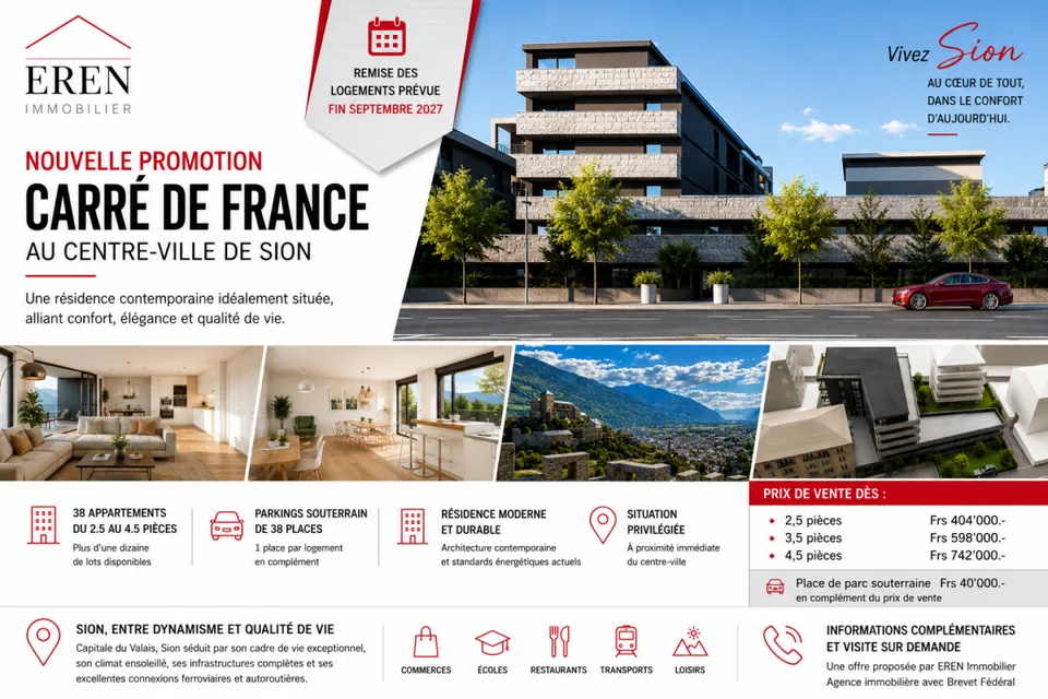 Mansarda 3,5 locali nuova nel centro città di Sion – foto 13 di 24