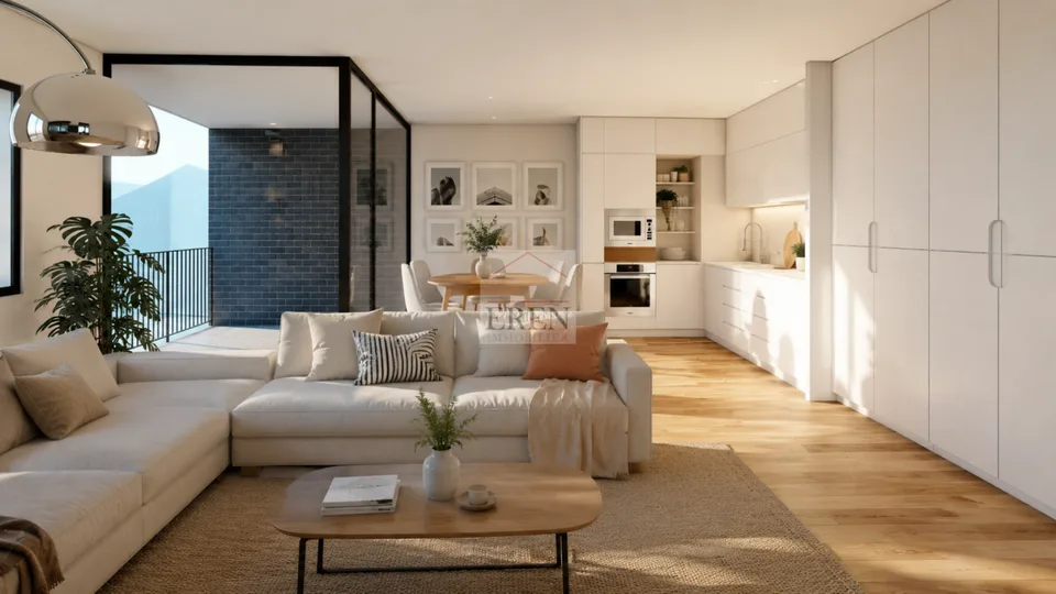 Attic 3.5 rooms new in the city center of Sion