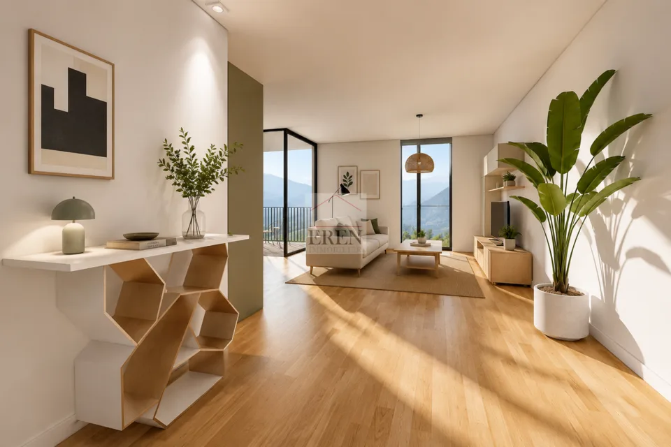 Attic 3.5 rooms new in the city center of Sion