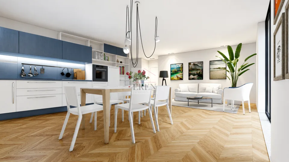 Attic 3.5 rooms new in the city center of Sion