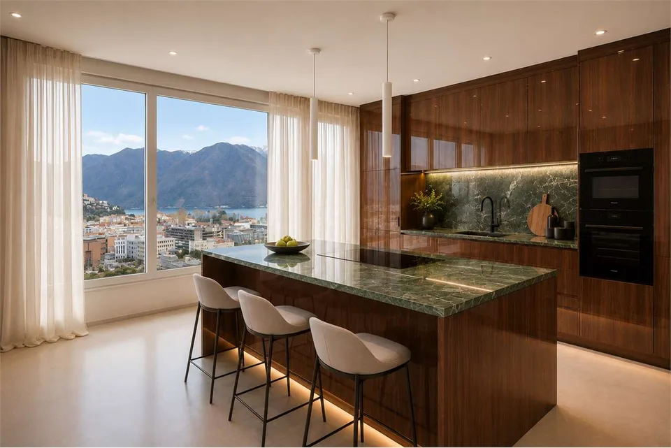 Neue 6,5-Zimmer-Dachwohnung im Zentrum von Lugano