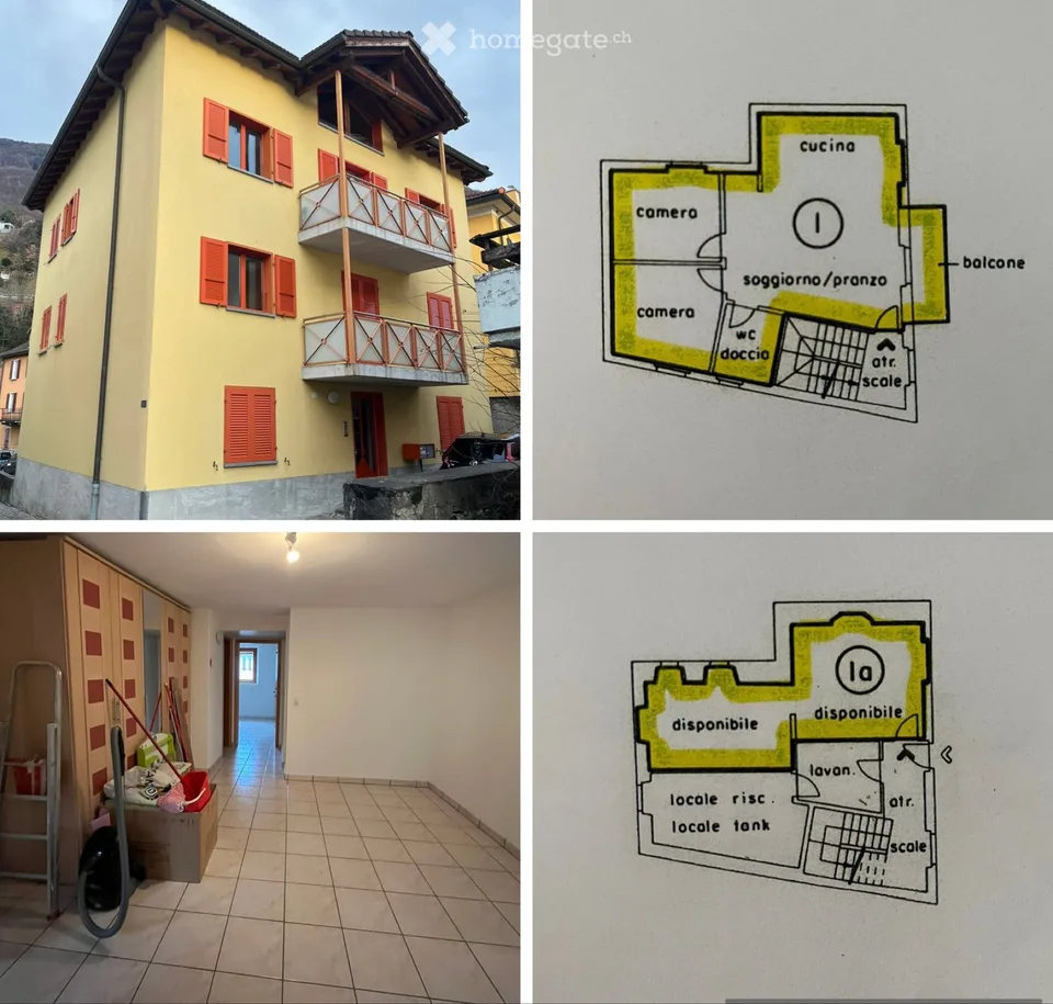 Affittasi 3.5 a Bellinzona-Daro