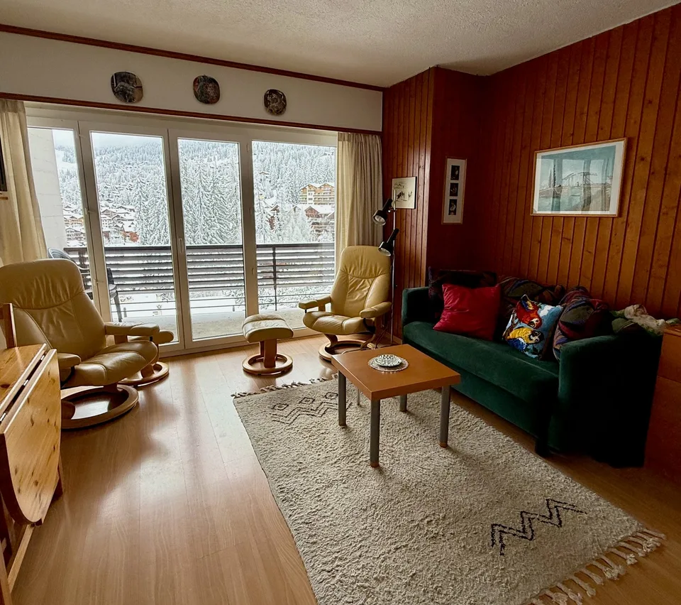 Studio à Verbier – 300 m de Médran - Vue