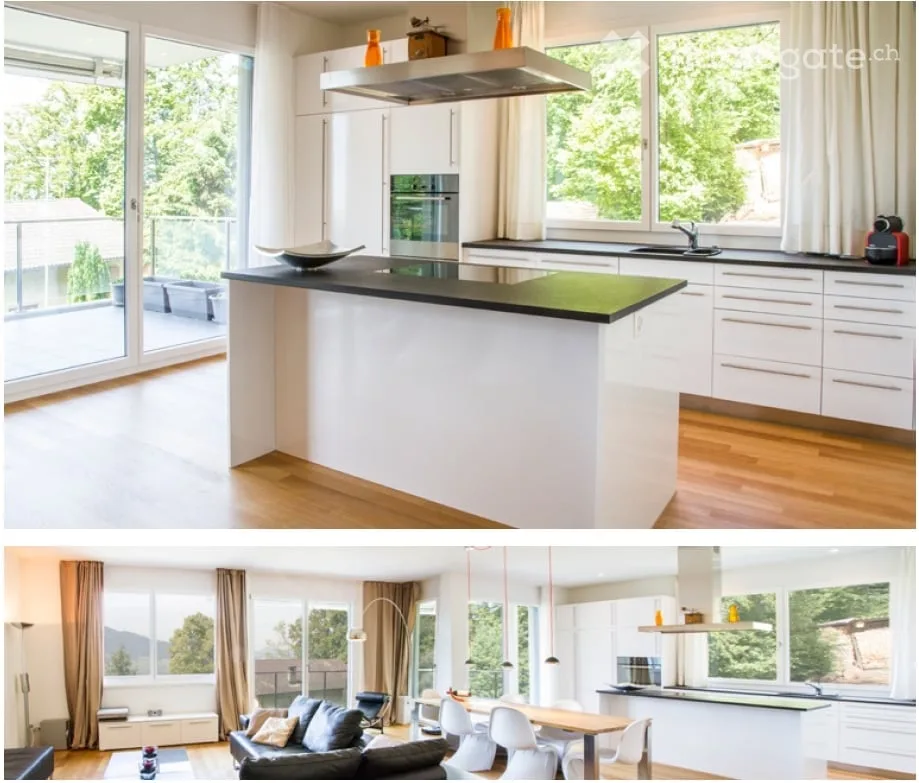 Appartement exclusif de 3,5 pièces à Walchwil avec vue sur le lac et les montagnes