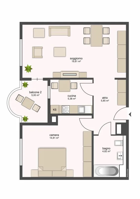 6200, Riazzino, Bloc B1, appartement n° 202