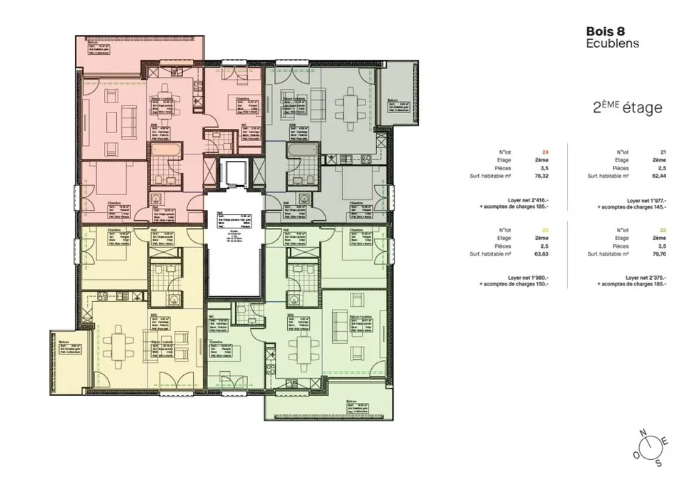 Appartements neufs de 3.5 pièces à louer à Ecublens – photo 9 sur 11