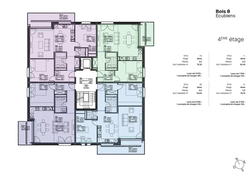 Appartements neufs de 3.5 pièces à louer à Ecublens – photo 11 sur 11