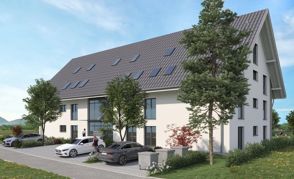 Moderne 4.5-Zimmer-Dachgeschosswohnung mit Galerie an ruhiger Lage von Etziken