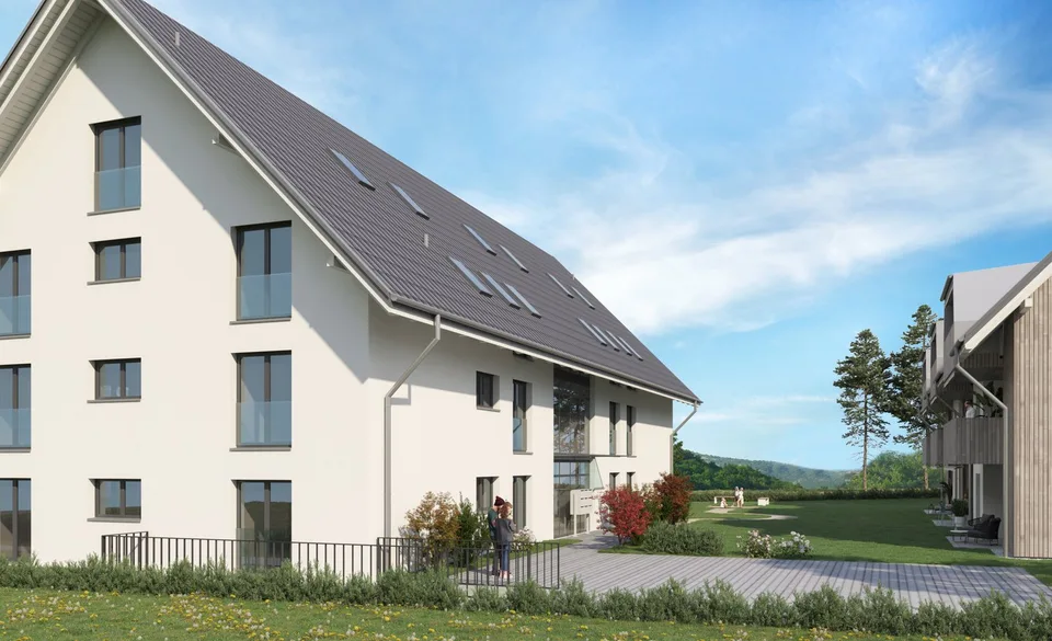 Moderne 3.5-Zimmer-Dachgeschosswohnung in ruhiger Lage von Etziken