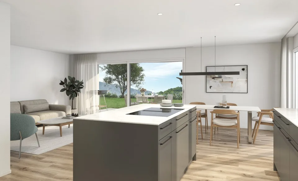 Moderne 3.5-Zimmer-Dachgeschosswohnung in ruhiger Lage von Etziken – Foto 13 von 14