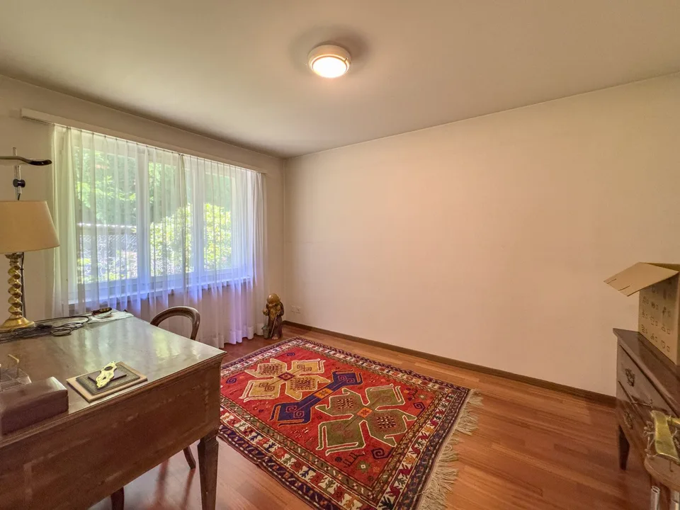 Villa with garden and open view of Lake Lugano in Carona